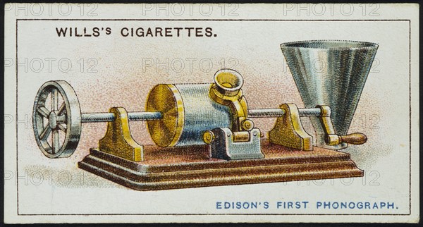 Thomas Alva Edison's first Phonograph