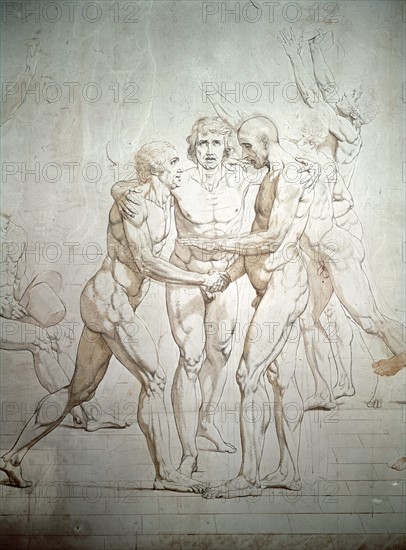 Study for ' The Oath of the Tennis Court'