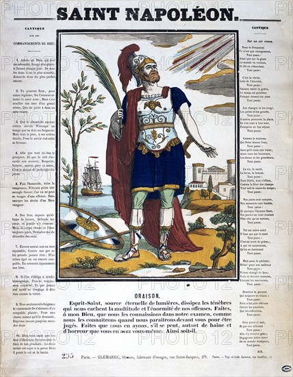 Saint Napoleon: Popular French print glorifying Napoleon I's