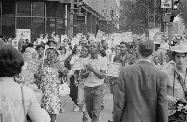 Poor People's March at Lafayette Park and on Connecticut Avenue