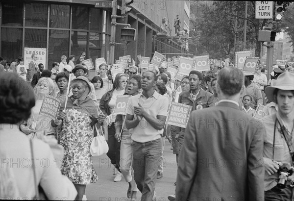 Poor People's March at Lafayette Park and on Connecticut Avenue