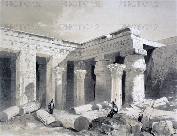 Temple at Medinet Abou -Thebes'