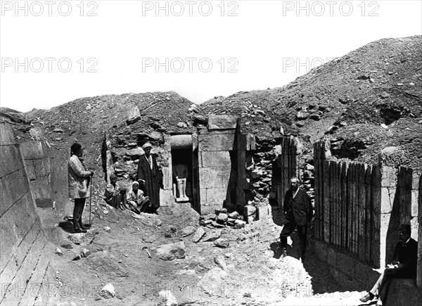 Excavations at the necropolis at Saqqara