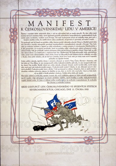 Czechoslovak Propaganda poster