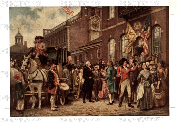 George Washington's inauguration at Philadelphia