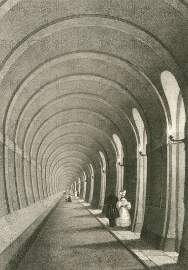 View of one arch of the Thames tunnel