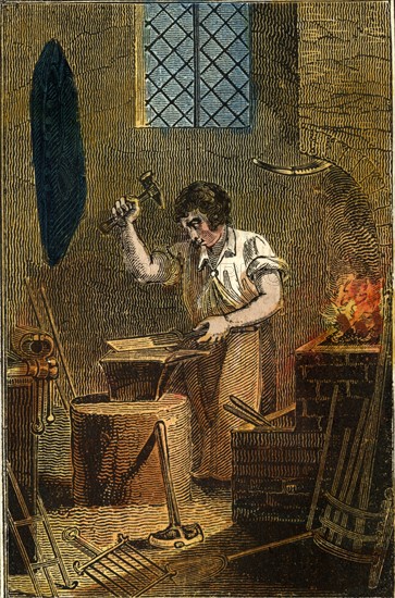 The Smit in front of his forge
