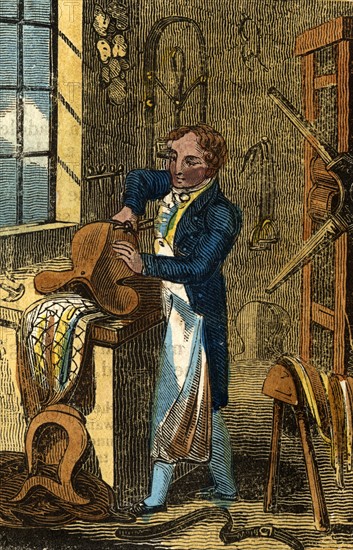 Saddler making as saddle