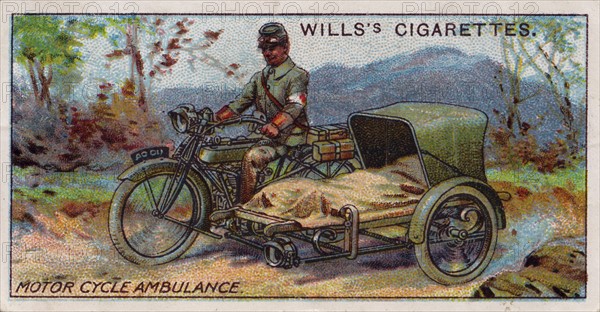 French Motor Cycle Ambulance