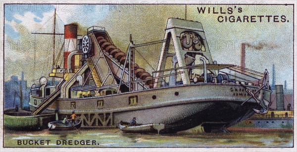 A bucket dredger