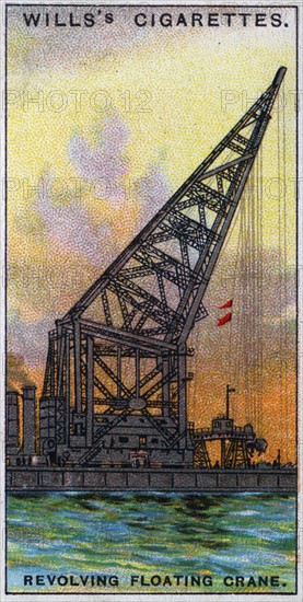 Steam-powered Revolving Floating Crane, Carlisle.,