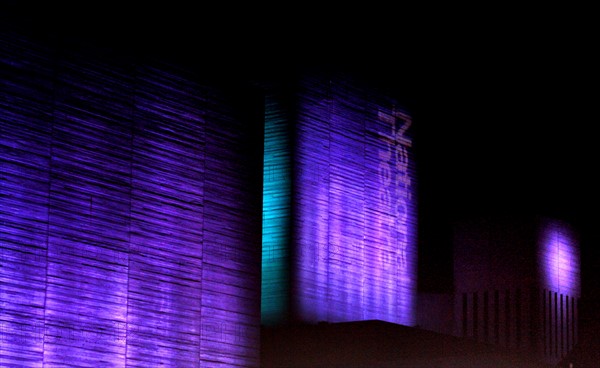 The Royal National Theatre at night