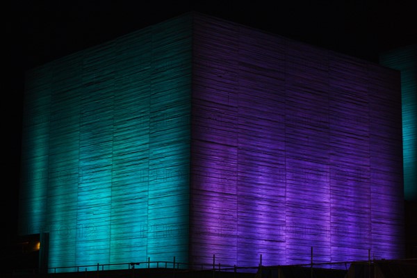 The Royal National Theatre at night