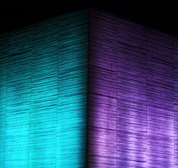 The Royal National Theatre at night