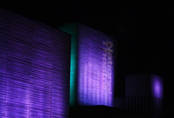 The Royal National Theatre at night