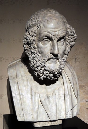 Bust of the blind poet Homer