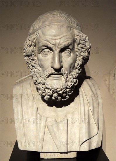 Bust of the blind poet Homer In the Western classical tradition, Homer is the author of the Iliad and the Odyssey and is revered as the greatest ancient Greek epic poet. When he lived is unknown but Herodotus believes it to be around 850 BC.