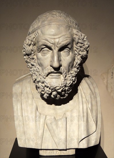 Bust of the blind poet Homer