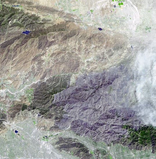 Station fire, burning in the San Gabriel Mountains