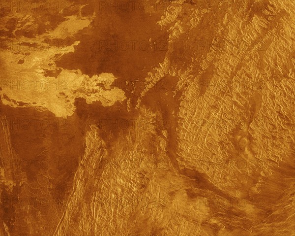 Northern hemisphere of Venus.