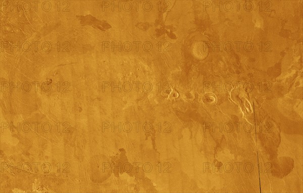 Volcanic features on Venus