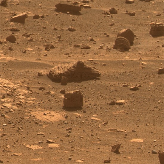 View of the surface of Mars planet