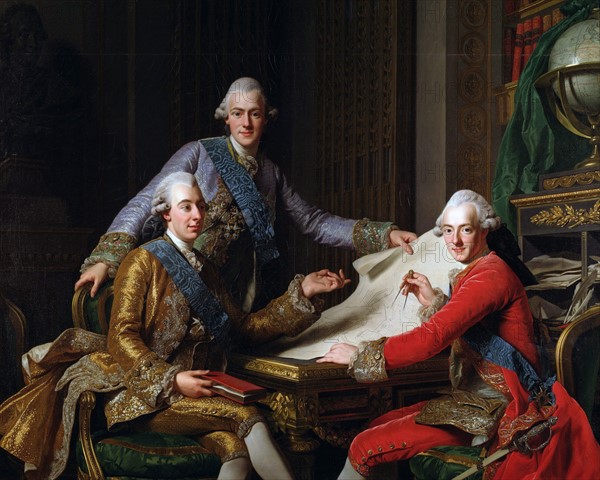 Roslin, Gustave III de Suède et ses frères