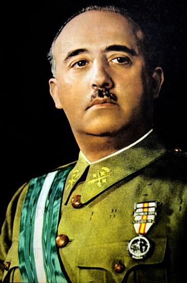 Portrait du général Francisco Franco en 1937