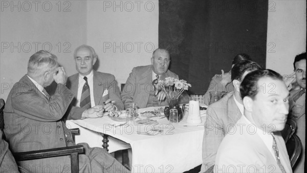 Arab gathering with P.I.O & postal officials at Y.M.C.A 1941. .