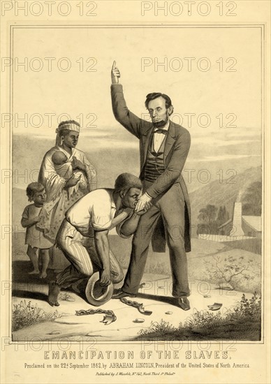 Emancipation of the Slaves 1862.