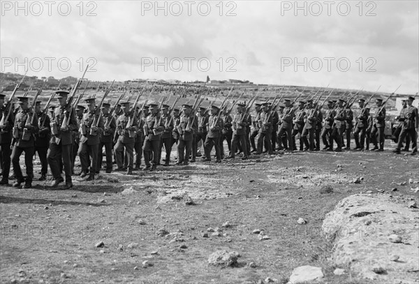 Arab demonstration at Yatta 1938.