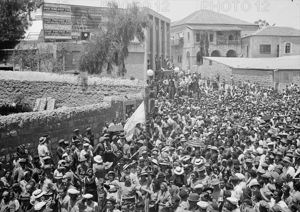 Jewish protest demonstrations against Palestine White Paper 1939.