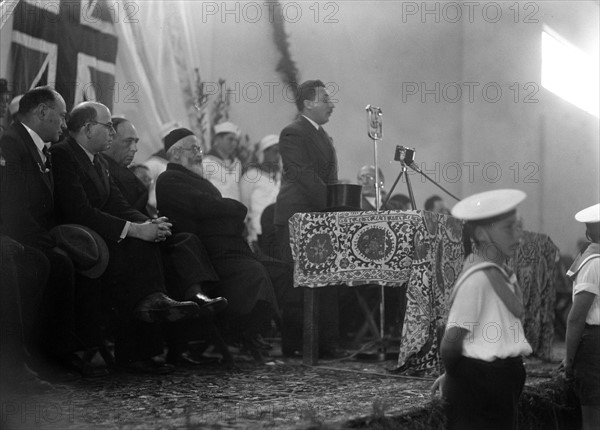 Official Opening of Tel Aviv Port 1938.