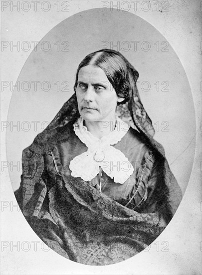 Photograph of Susan B. Anthony.