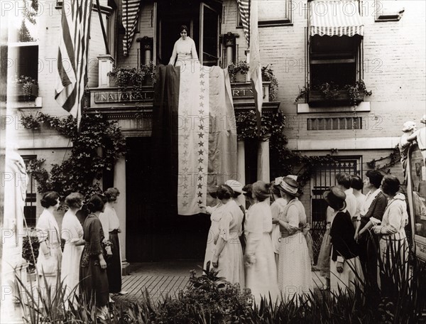 Alice Paul and other suffragists in 1920