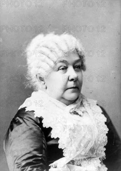 Portrait of Elizabeth Cady Stanton.