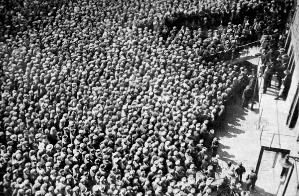 American labour movement delegates