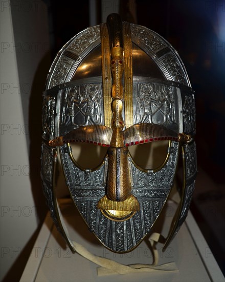 Replica of Sutton Hoo, ship-burial helmet 7th Century