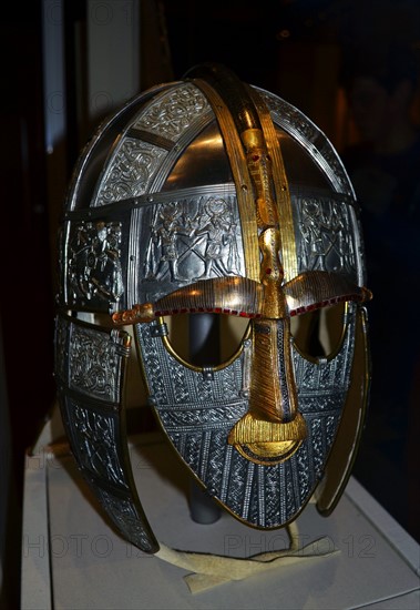 Replica of Sutton Hoo, ship-burial helmet 7th Century