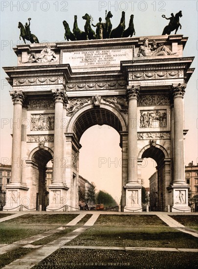 The Arch of Peace, Milan, 1890-1900