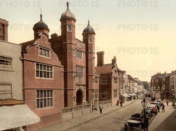 Abbott's Hospital, Guildford, England between 1890 and 1900.