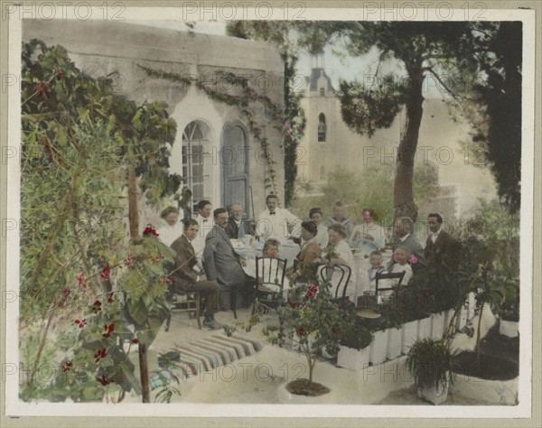 families belonging to the American colony in Palestine