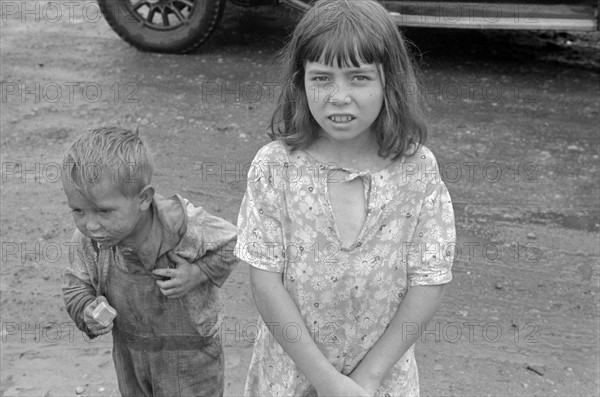 Dweller in Circleville's Hooverville, 1938