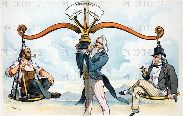 Caricature about the USA, 1901