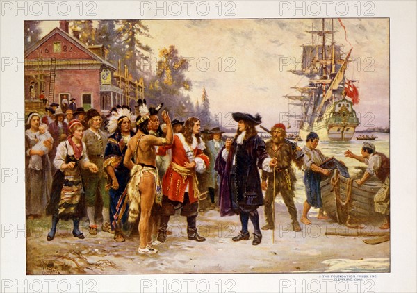 The landing of William Penn by Jean Leon Gerome Ferris