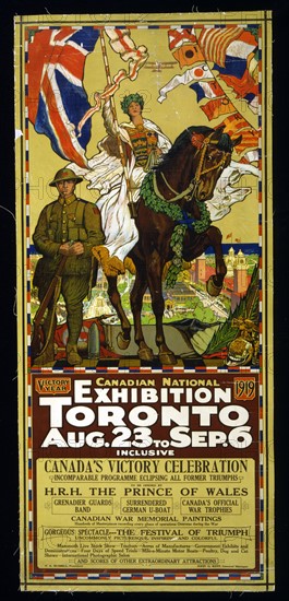 Canadian National Exhibition, Toronto poster by James Edward Hervey MacDonald, 1873-1932, artist. 1919.