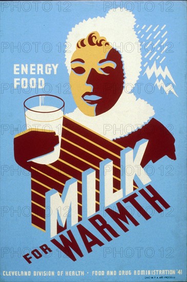 Poster for Cleveland Division of Health promoting milk