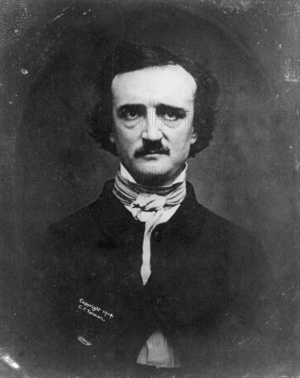 Edgar Allan Poe 1809-1849. American author of horror and thriller stories c1904.