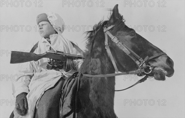 A mounted scout on the western front in the USSR