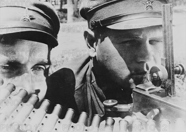 Machine gunners of the Red Army in the USSR, 1941